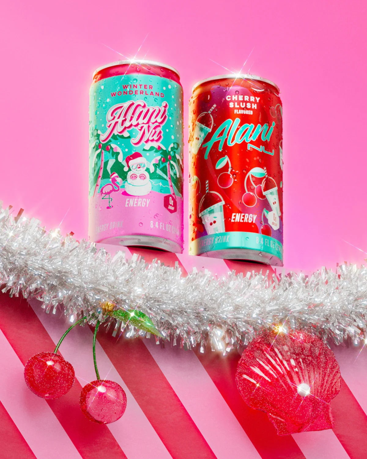Alani Mini Energy winter wonderland and cherry slush 08 oz 12pk