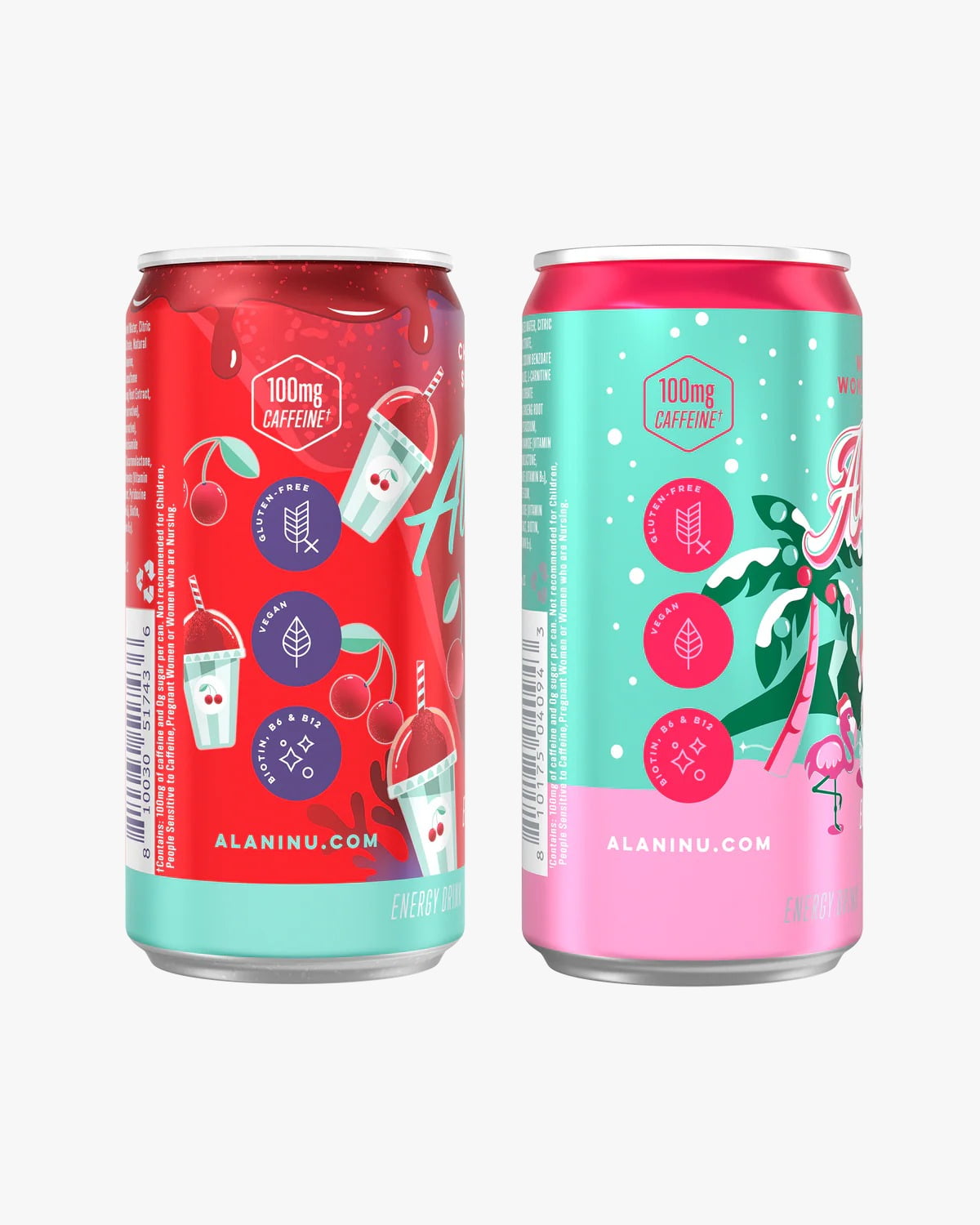 Alani Mini Energy winter wonderland and cherry slush 08 oz 12pk