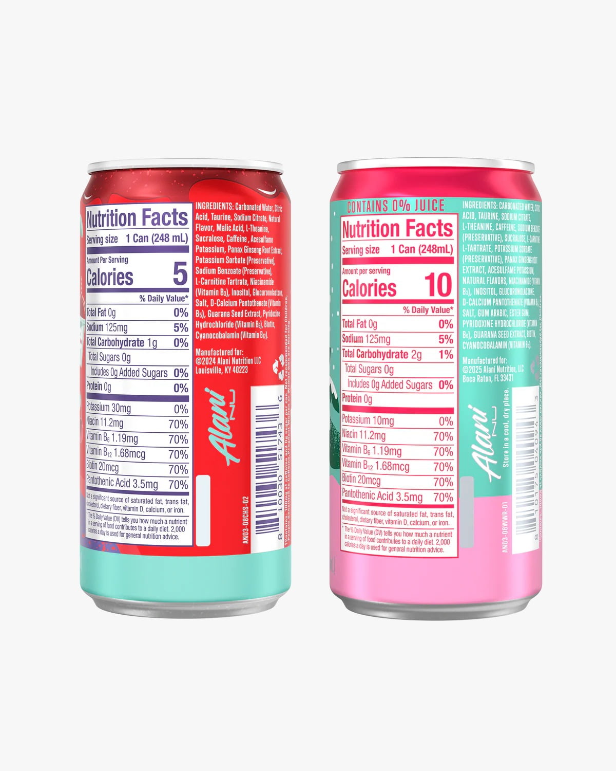 Alani Mini Energy winter wonderland and cherry slush 08 oz 12pk