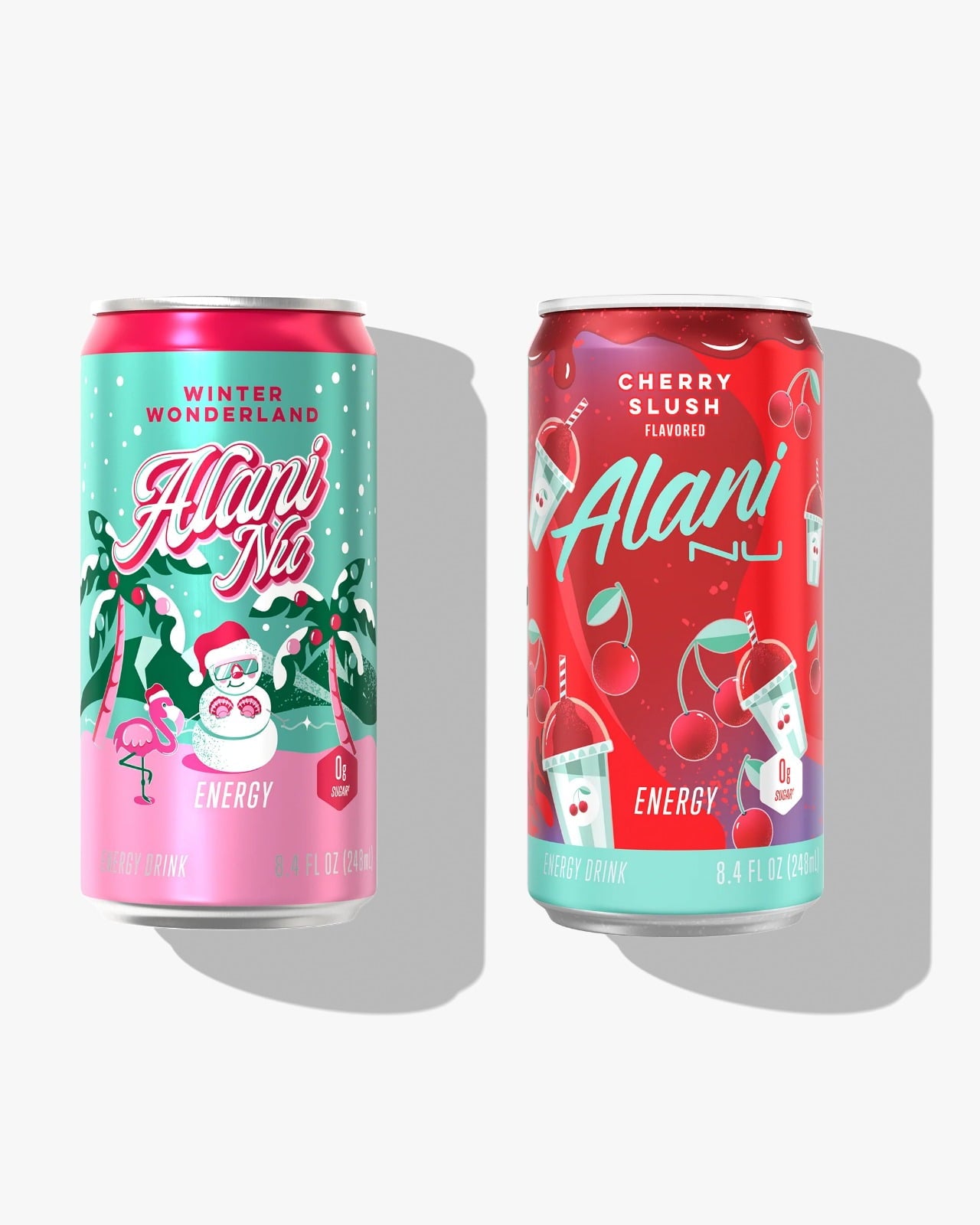 Alani Mini Energy winter wonderland and cherry slush 08 oz 12pk