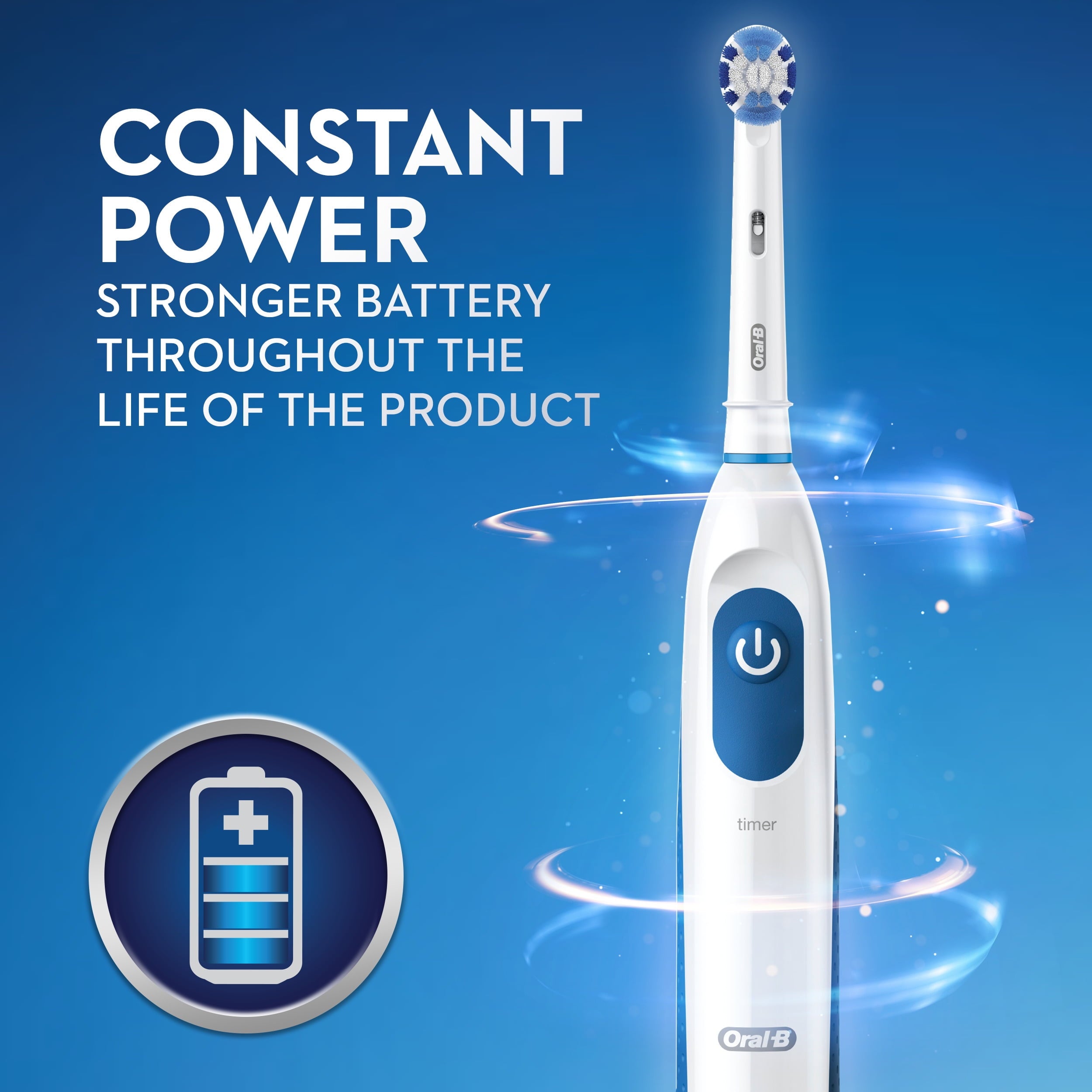 Oral-B Pro Health Clinical Battery Powered Toothbrush, 1 Ct, for Adults and Children 3+