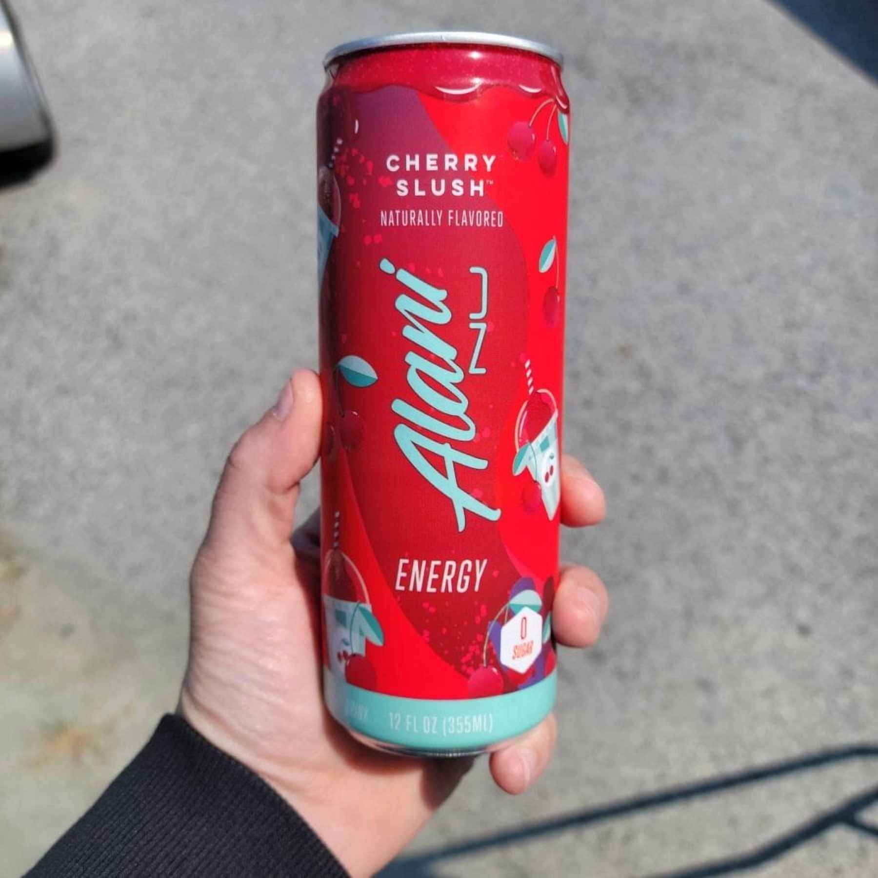 Alani Nu Cherry Slush Energy Drink, 12 fl oz Cans, Pack of 6