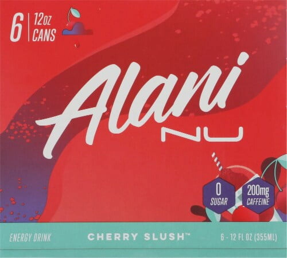Alani NU Cherry Slush Energy Drink Multipack Cans 6 pk / 12 fl oz - Pack of 2