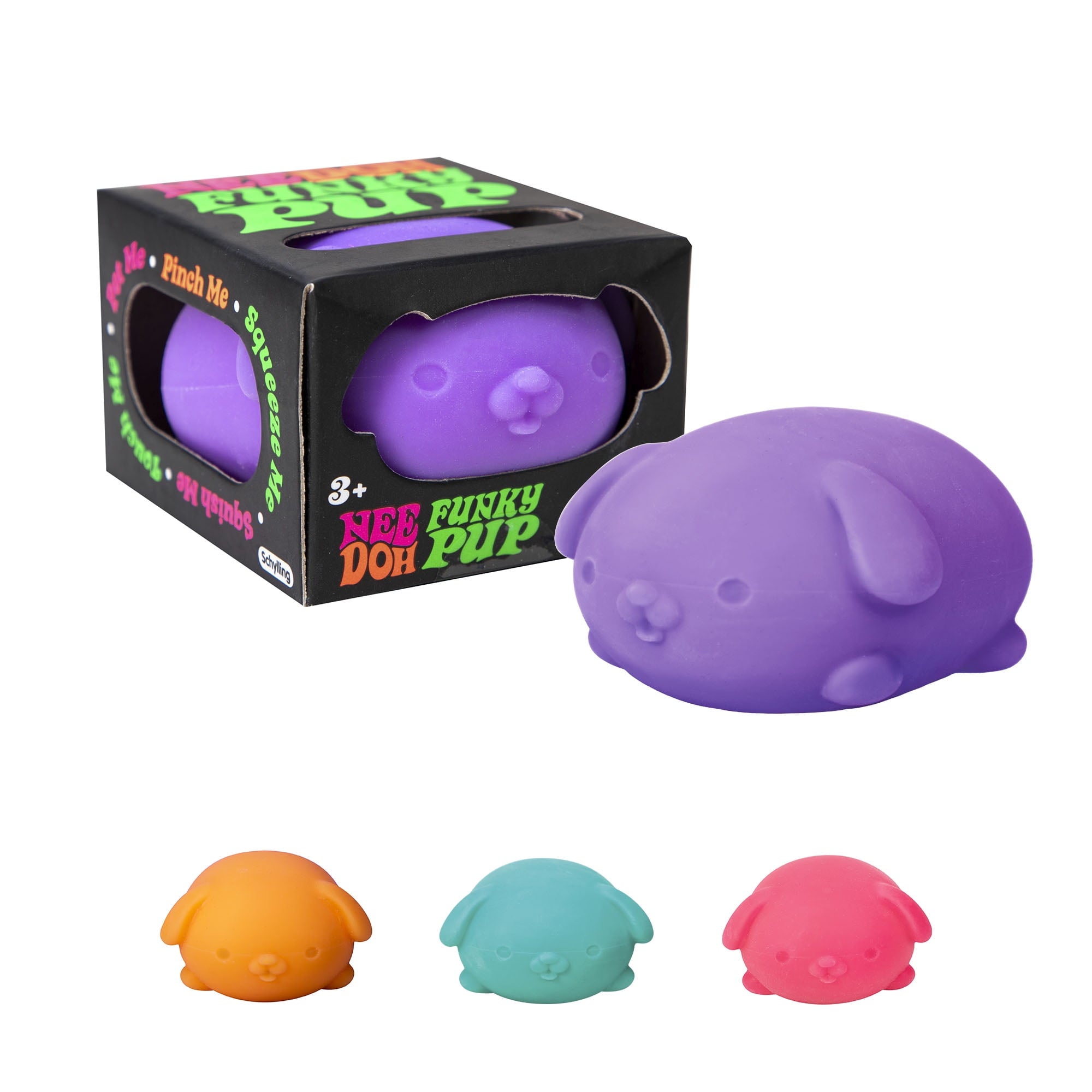 NeeDoh Funky Pup Novelty Fidget Toy, (1 Piece, Color May Vary), Children Ages 3+