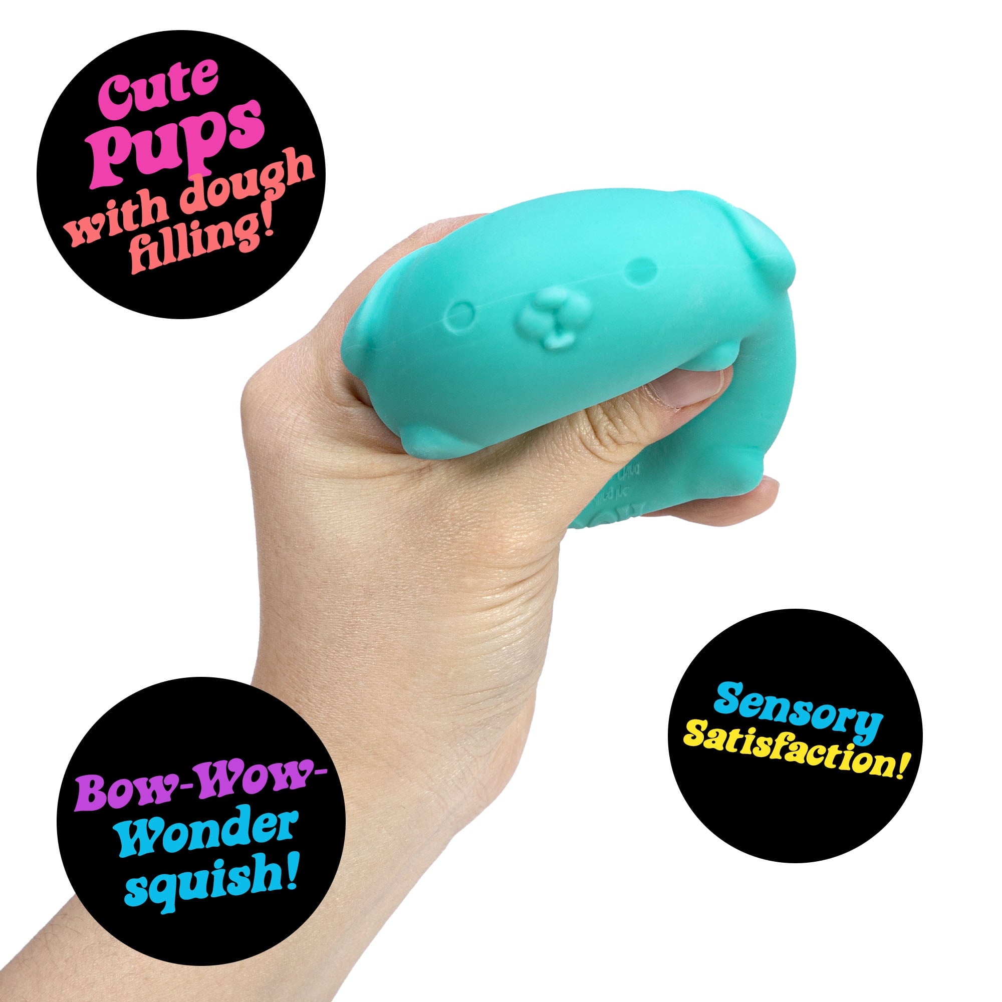 NeeDoh Funky Pup Novelty Fidget Toy, (1 Piece, Color May Vary), Children Ages 3+