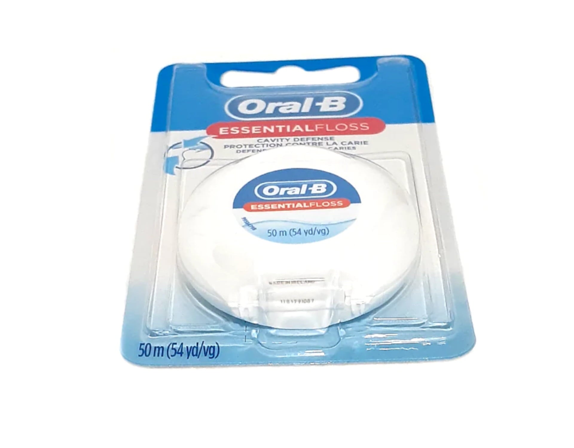 Oral-B Essential Floss Unflavored Waxed 54 Yards (50m) - Pack of 4