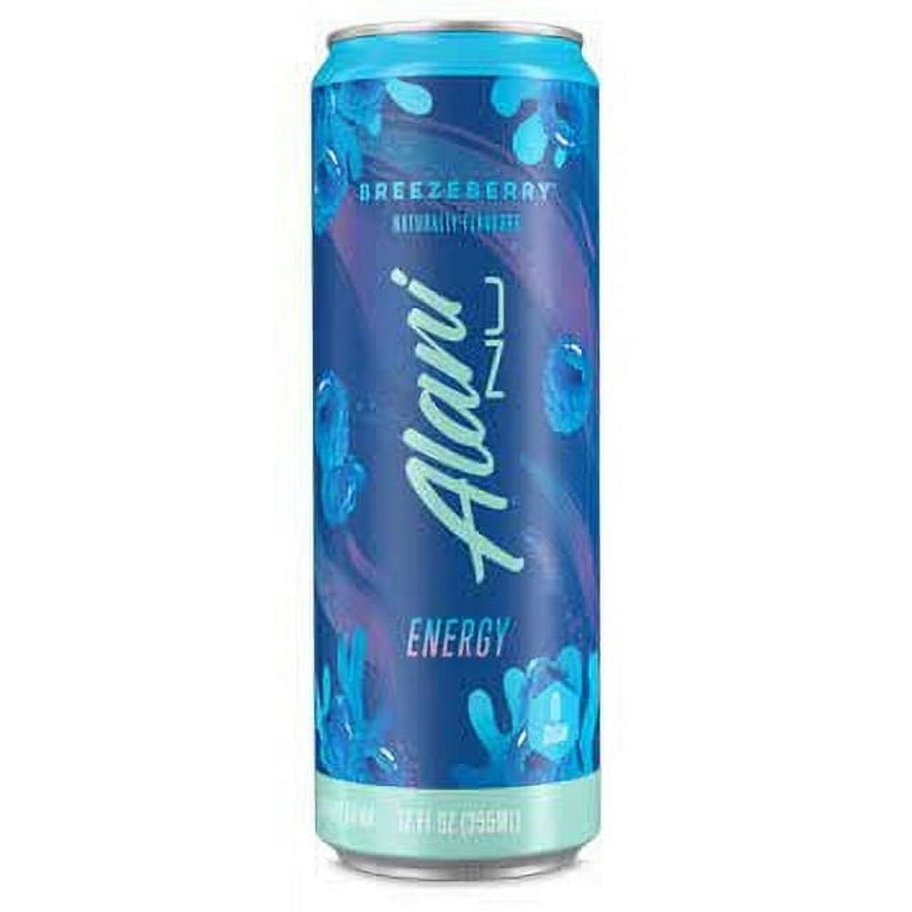 Alani Nu Energy Drink - Breezeberry - 12oz Cans (Single Cans)-Pack Of 2