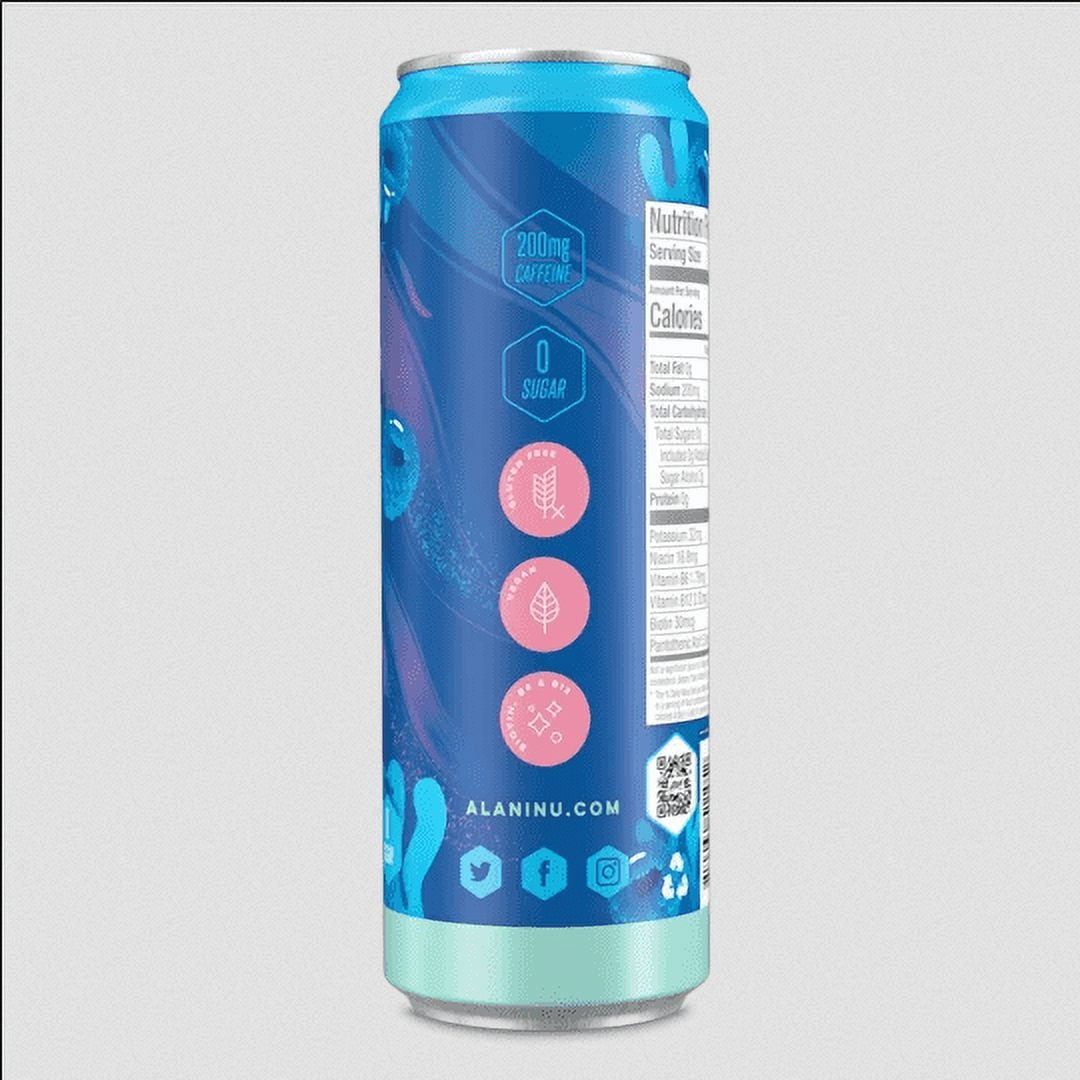 Alani Nu Energy Drink - Breezeberry - 12oz Cans (Single Cans)-Pack Of 2