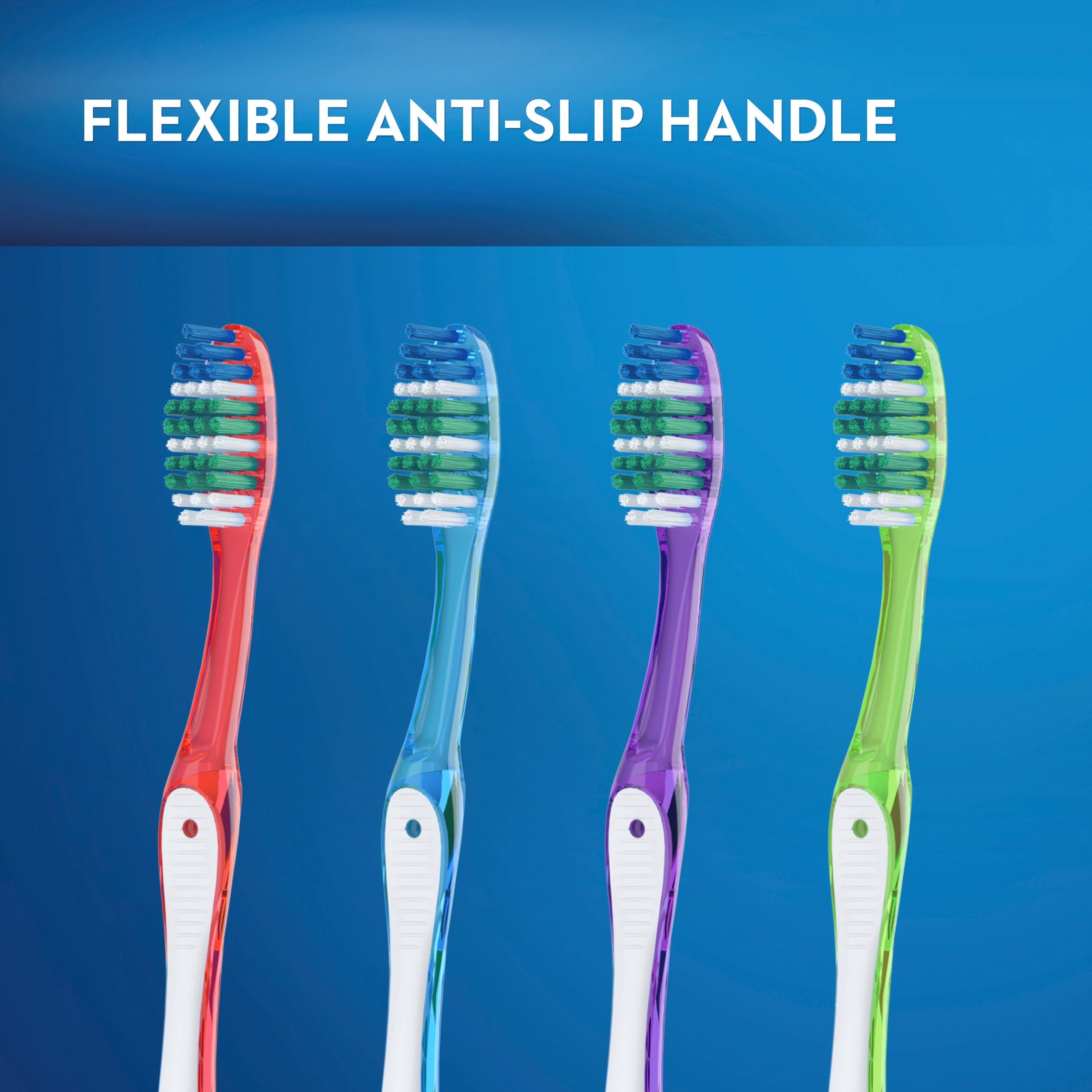 (2 pack) Oral-B Toothbrush Pack, Essential Clean Manual Toothbrushes, Medium Bristles, 6 Count