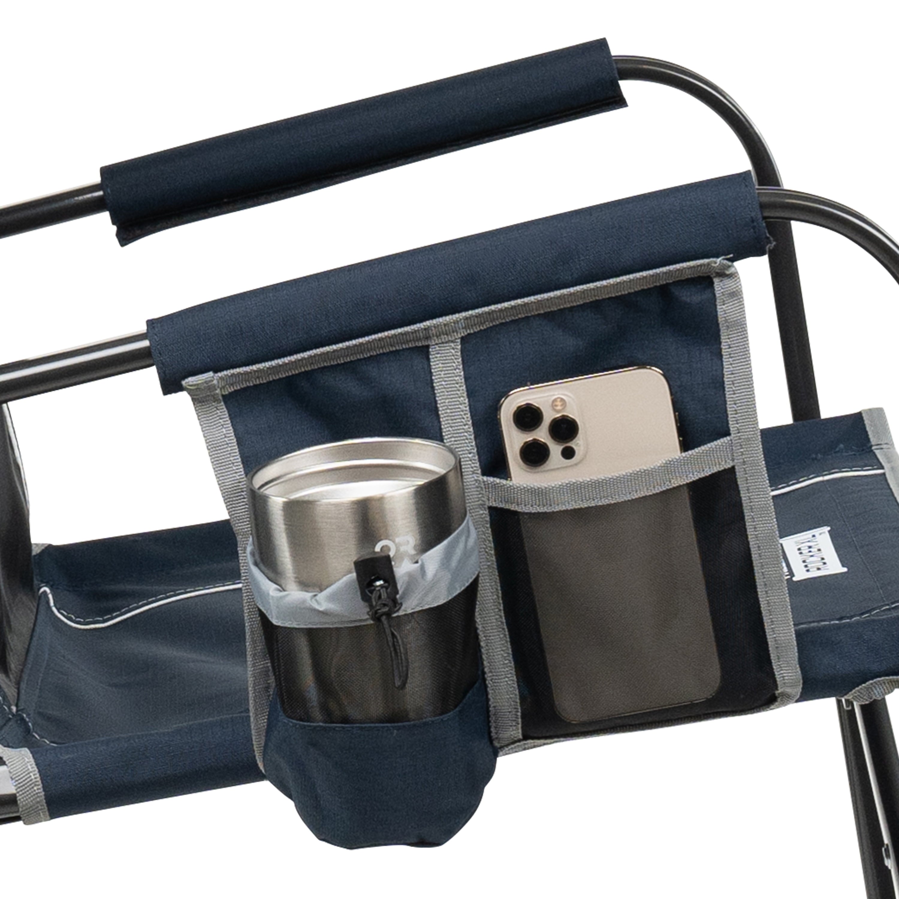 (2 pack) GCI Outdoor Freestyle Rocker XL Oversized Foldable Rocking Camp Chair, Indigo