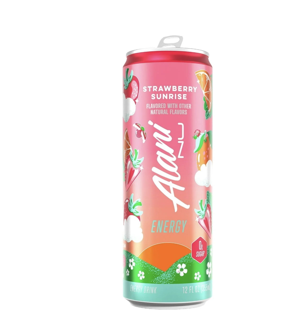 Alani Energy Drink Variety Pack Cotton Candy Cherry Bomb Strawberry Sunrise Flavors 12 Count