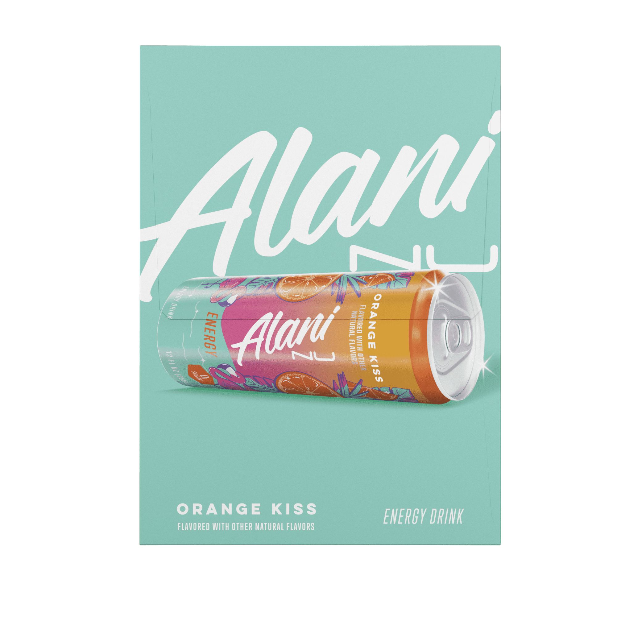 Alani Nu Sugar Free Energy Drink, Orange Kiss, 12 fl oz, 6 Pack, Cans, 200mg Caffeine - pack of 2