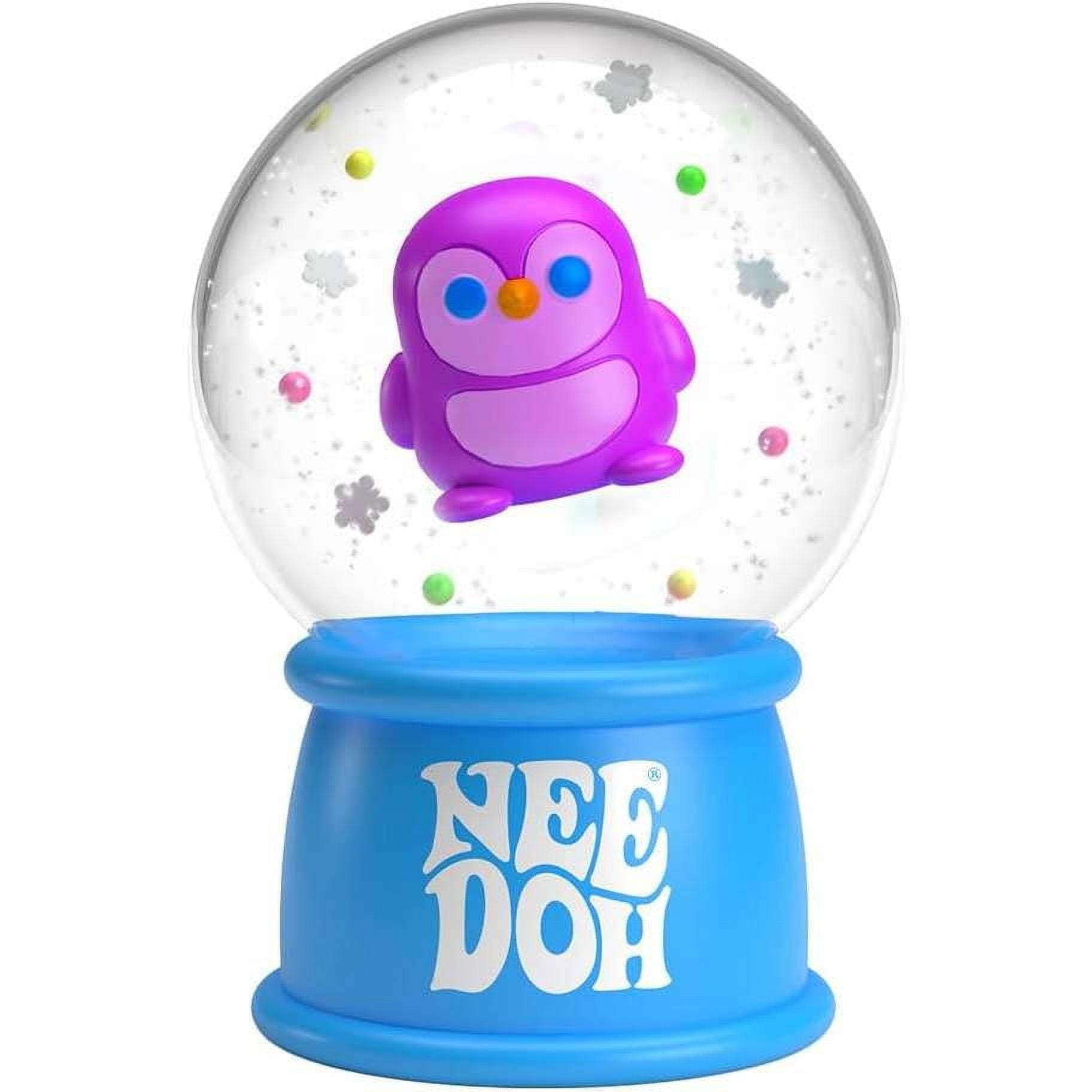 NeeDoh Squish n' Flow Squishy the Penguin Snow Globe Stress Ball