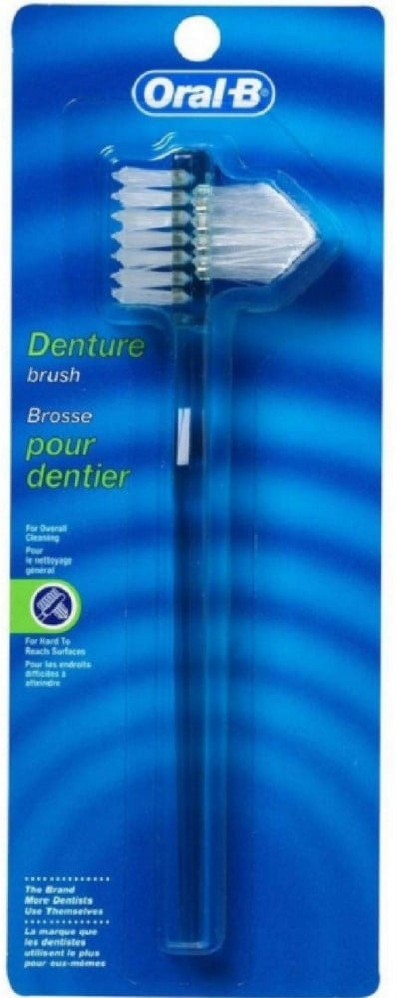 4 Pack - Oral-B Denture Brush Dual Head 1 Each
