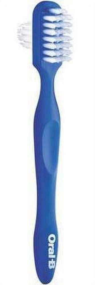 4 Pack - Oral-B Denture Brush Dual Head 1 Each