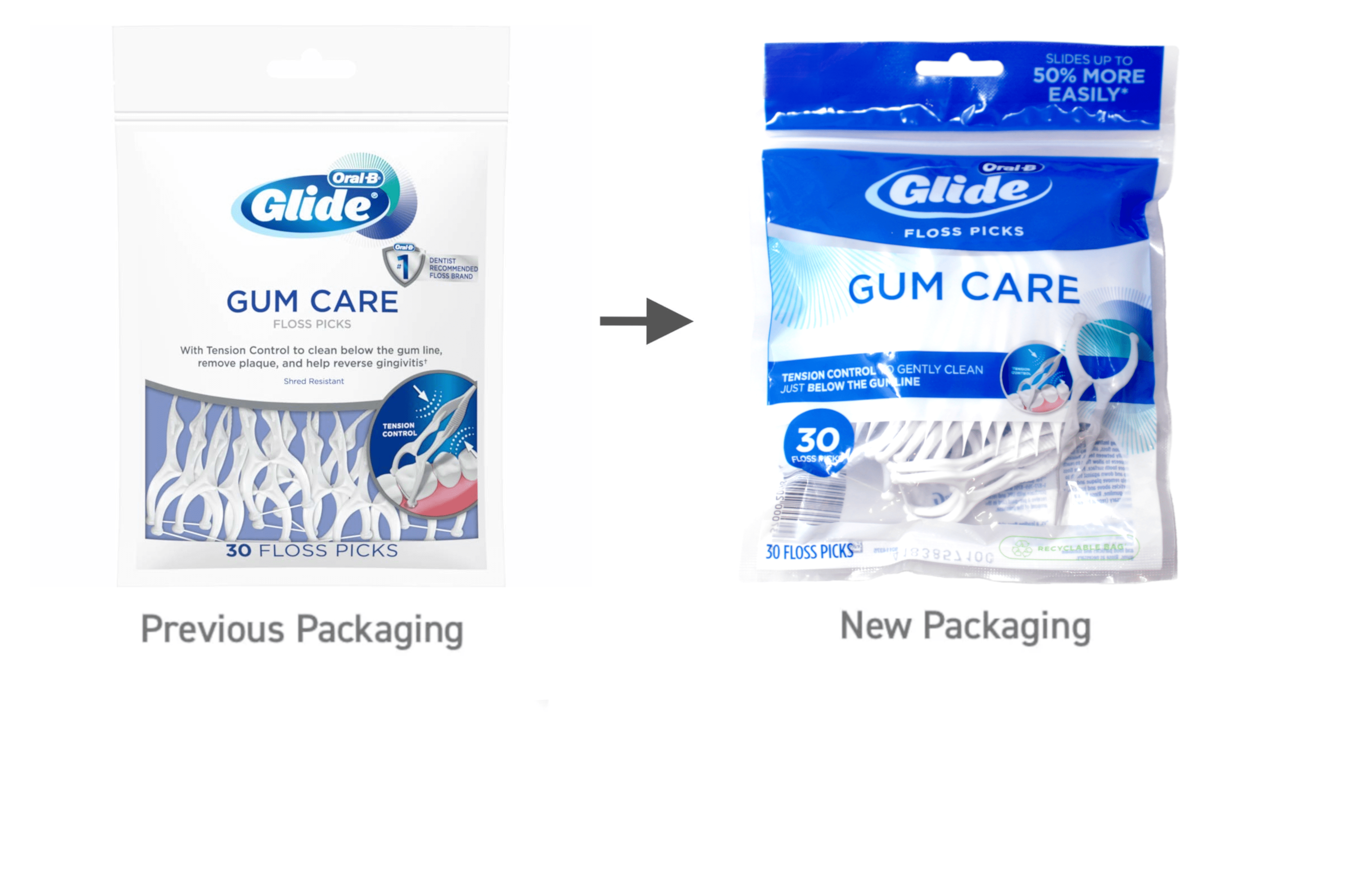 6 Pack - Oral-B Glide Pro-Health Dental Floss Picks, Deep Clean Angle 30 Each