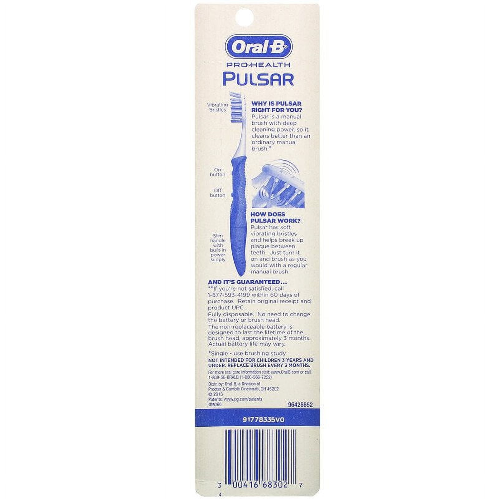 2 Pack - Oral-B Pulsar Toothbrush Soft 1 Each
