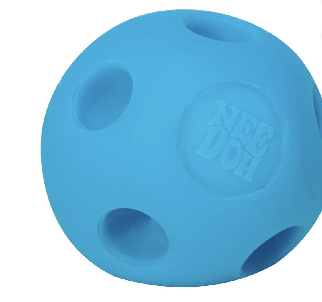 NeeDoh The Groovy Glob Happy Snappy Stress Ball Reliever, (1 color chosen at random)