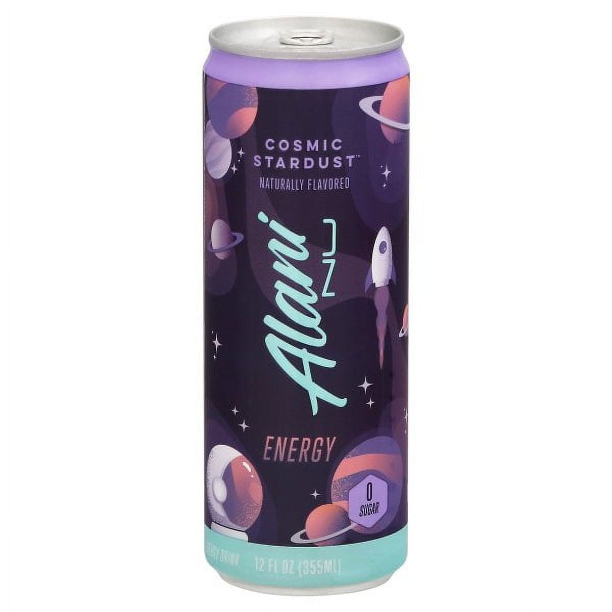 Alani Nu Sugar Free Energy Drink, Cosmic Stardust, 12 fl oz,6  Can, 200mg Caffeine.