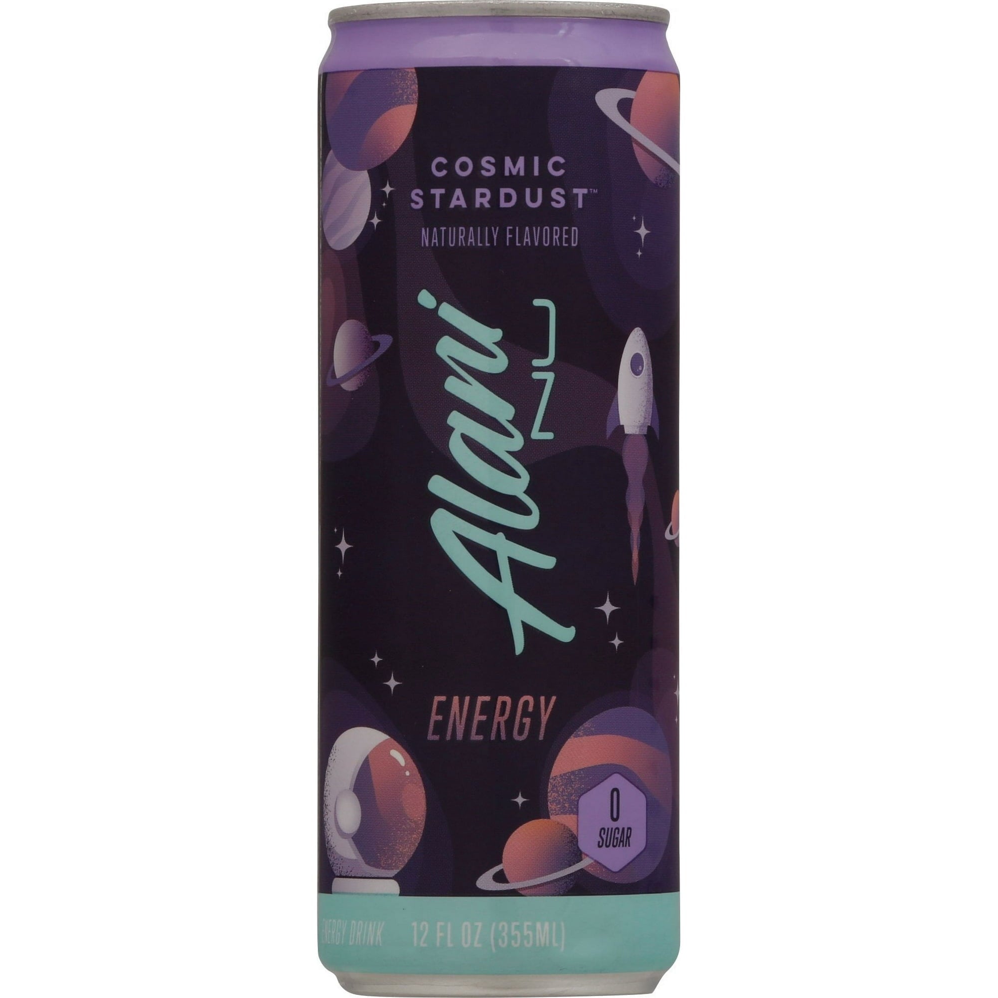 Alani Nu Sugar Free Energy Drink, Cosmic Stardust, 12 fl oz,6  Can, 200mg Caffeine.