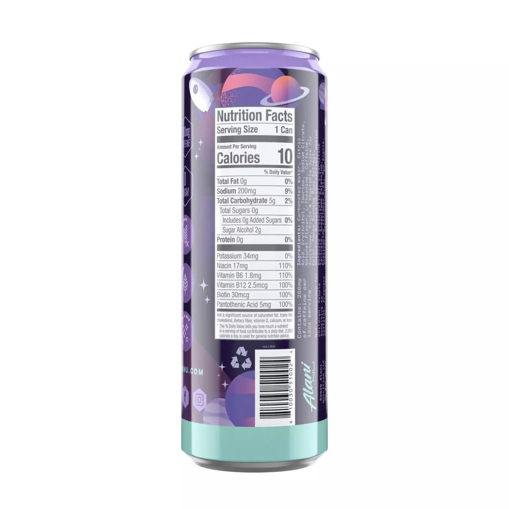 Alani Nu Cosmic Stardust Energy Drink, 12 fl oz Cans, Pack of 6
