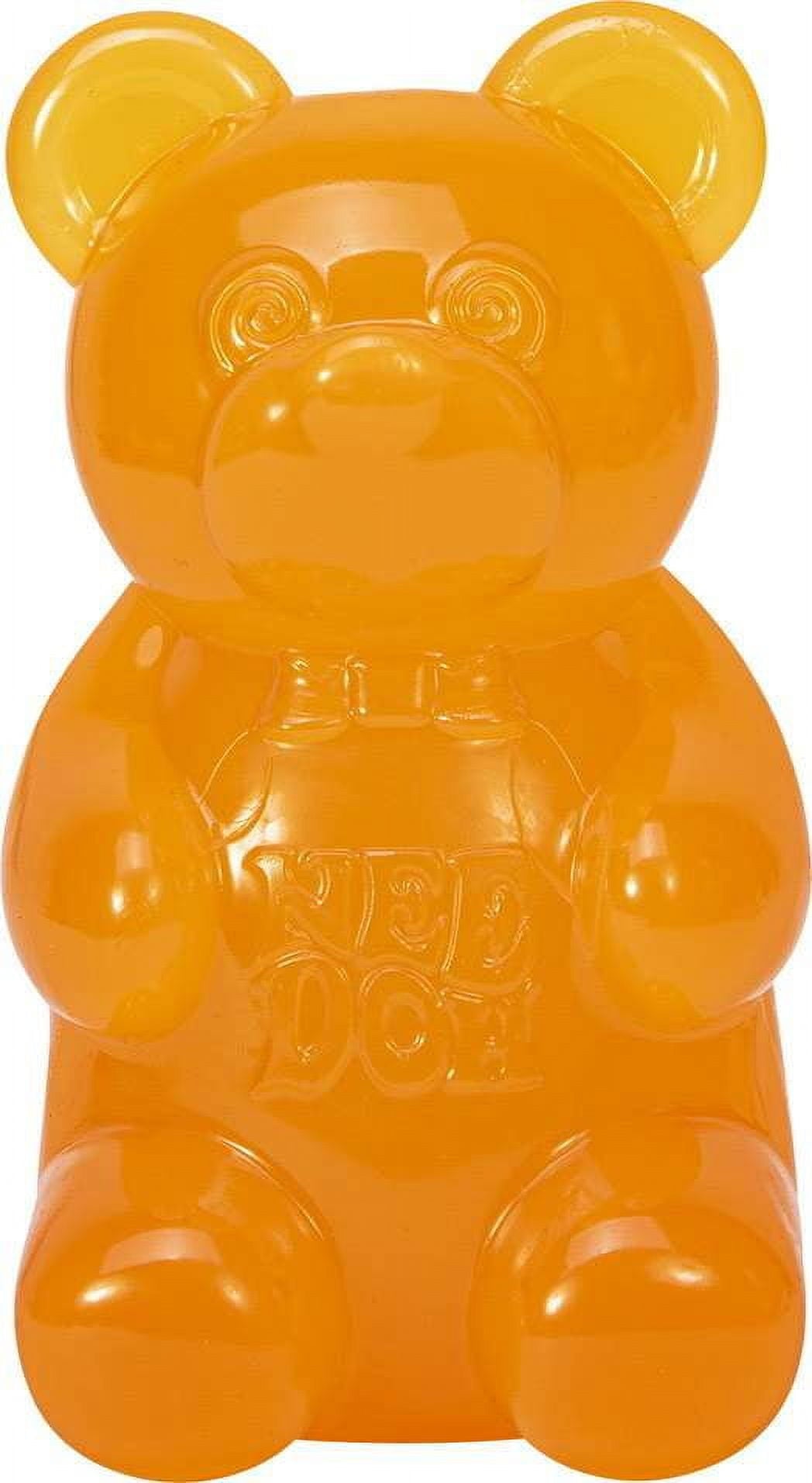 Schylling NeeDoh Gummy Bear Stress Ball, Orange