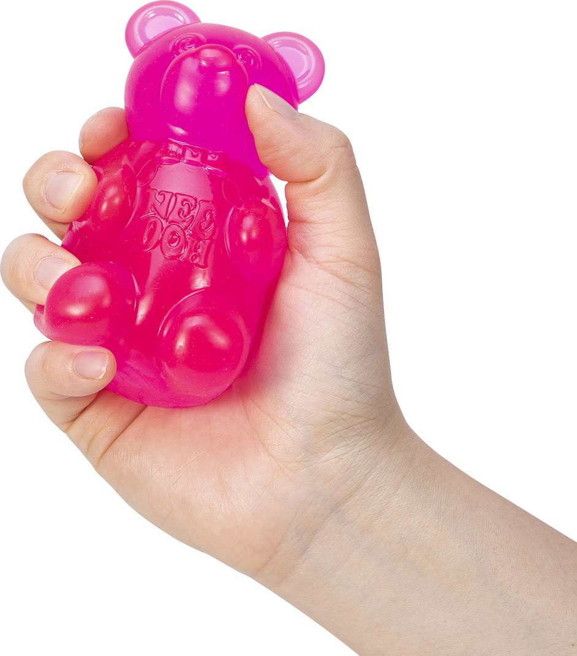 Schylling NeeDoh Gummy Bear Stress Ball, Orange