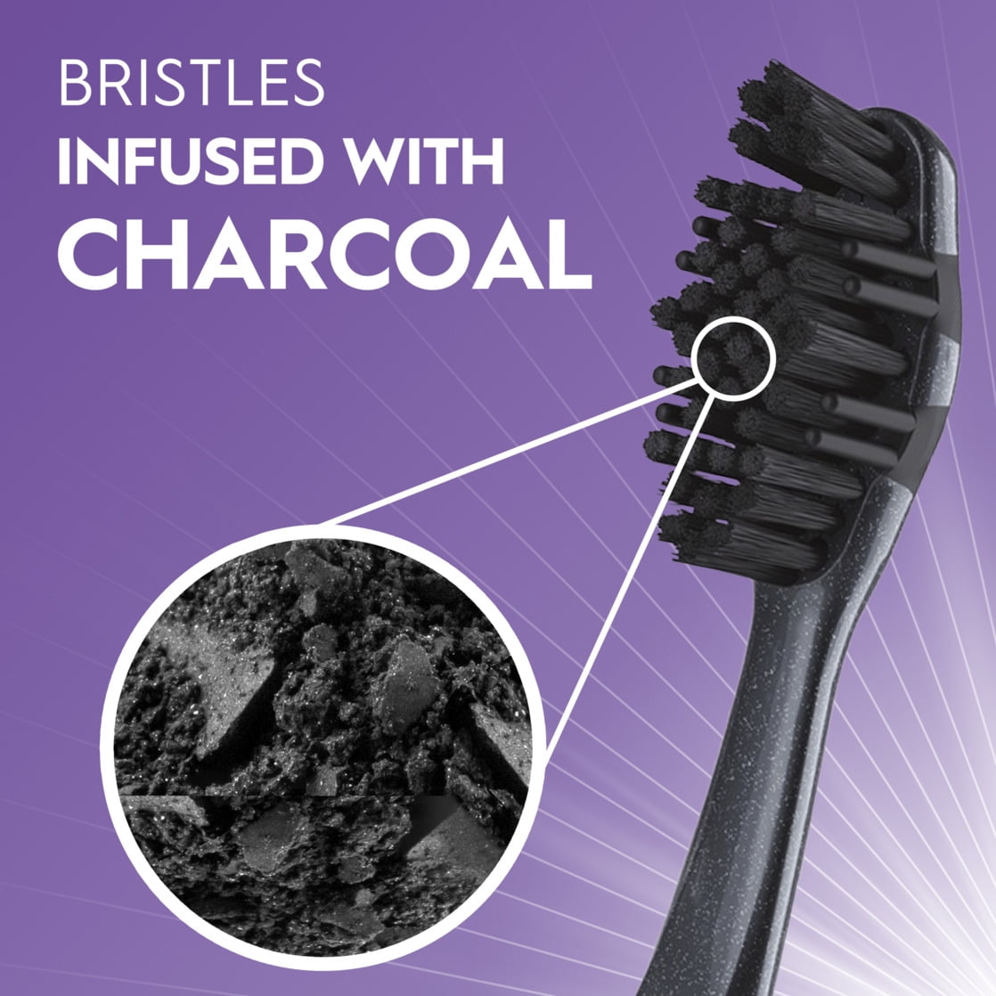 Oral-B Advanced Whitening Charcoal Toothbrushes, Soft, 2 Count