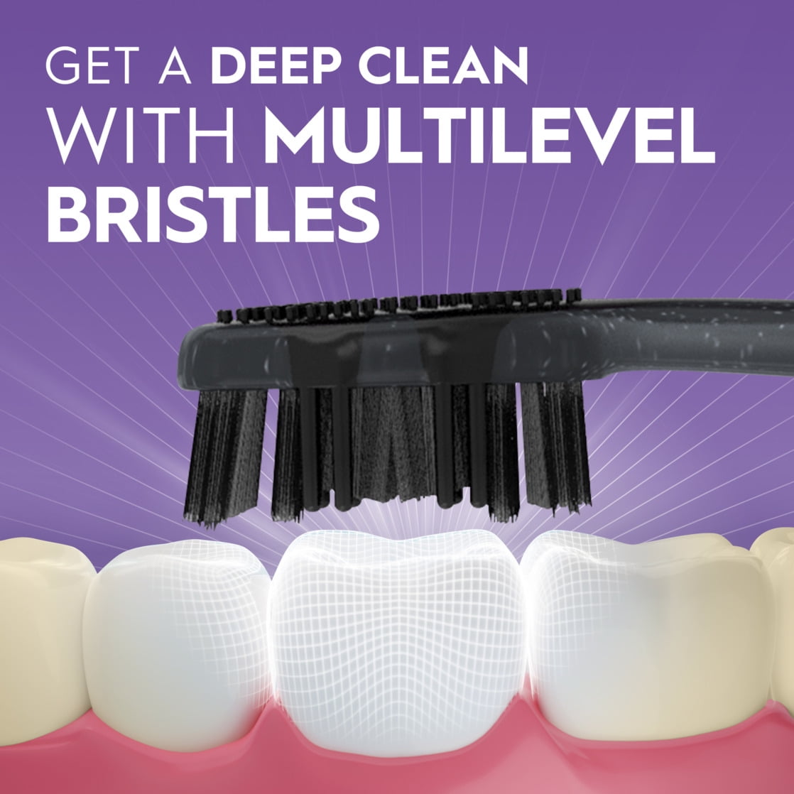 Oral-B Advanced Whitening Charcoal Toothbrushes, Soft, 2 Count