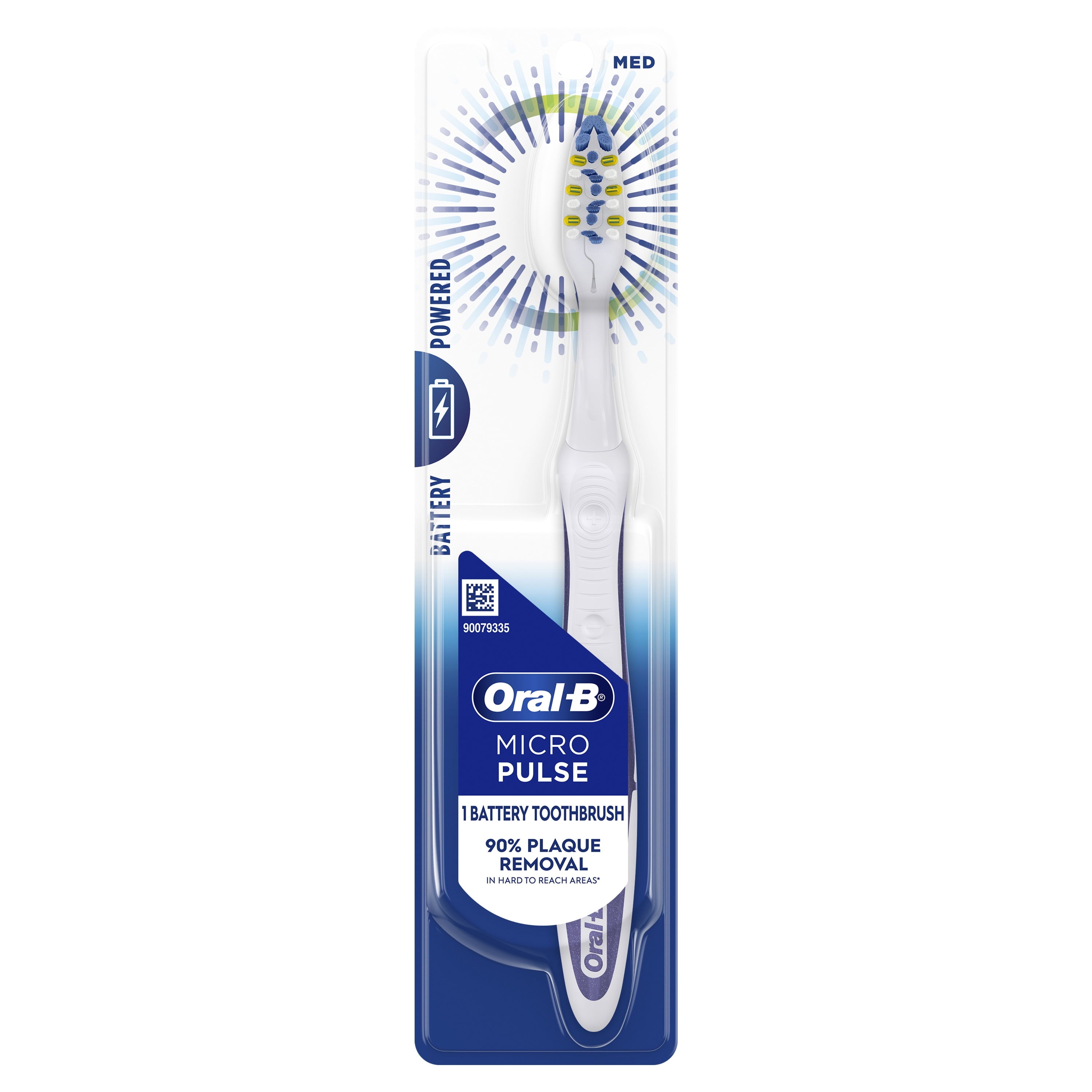 Oral-B Micro Pulse Battery Electric Toothbrush, Medium, 1 Ct