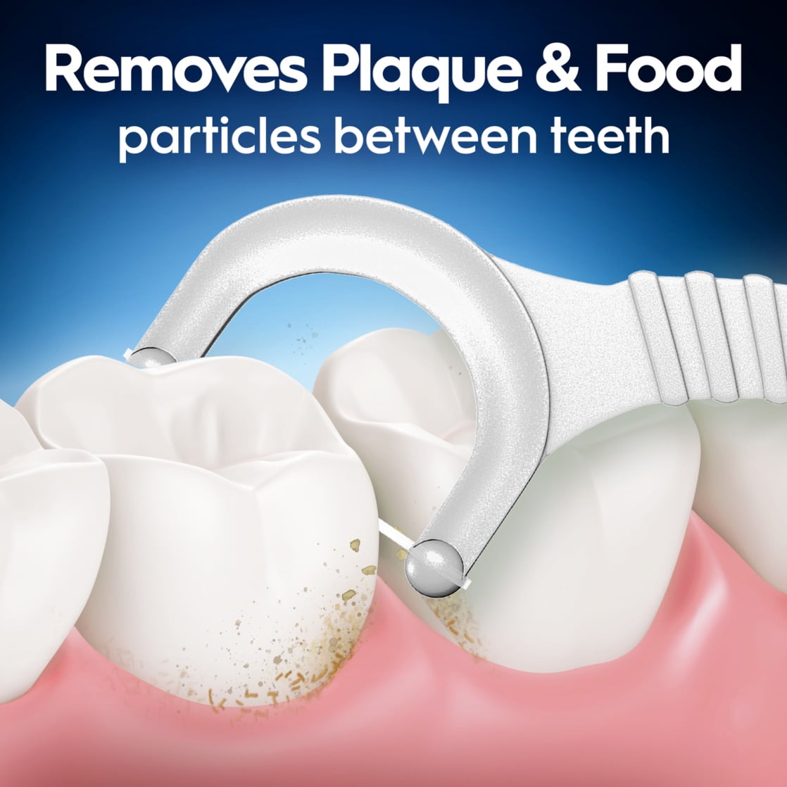 Oral-B Glide Bacteria Guard Dental Floss Picks, Mint, 75 Picks