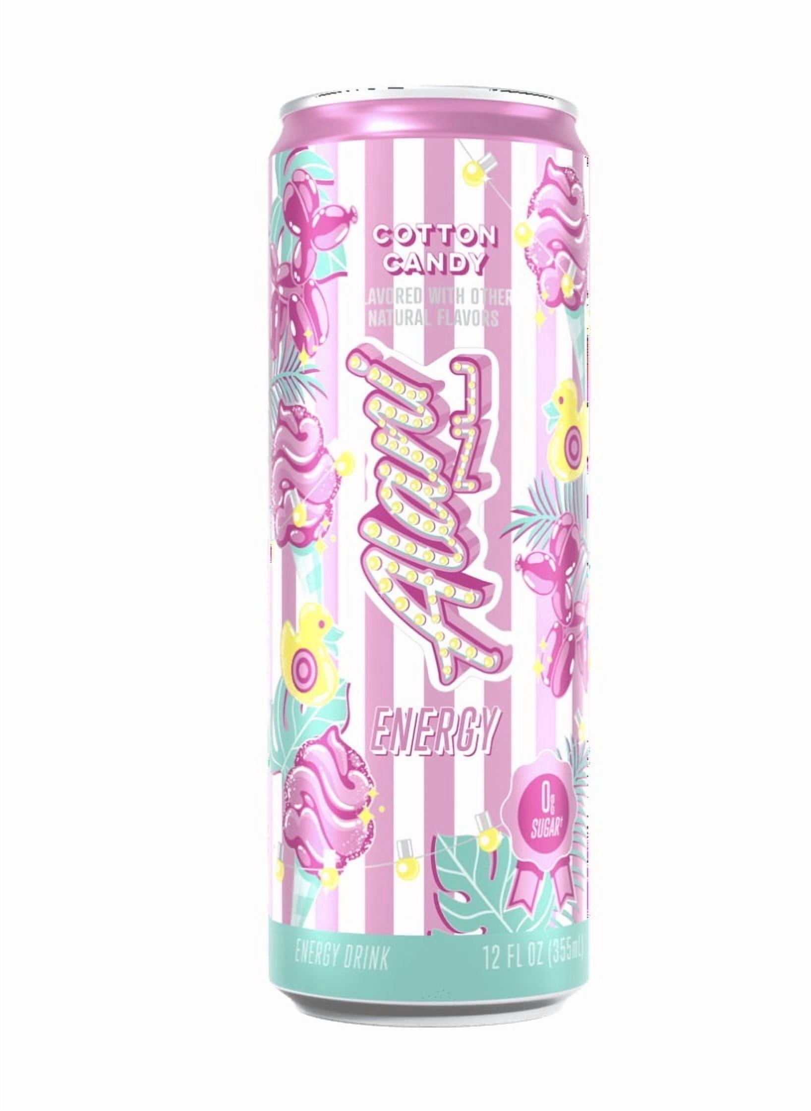 Alani Energy Drink Variety Pack Cotton Candy and Strawberry Sunrise Flavors 24 Count 12 fl oz