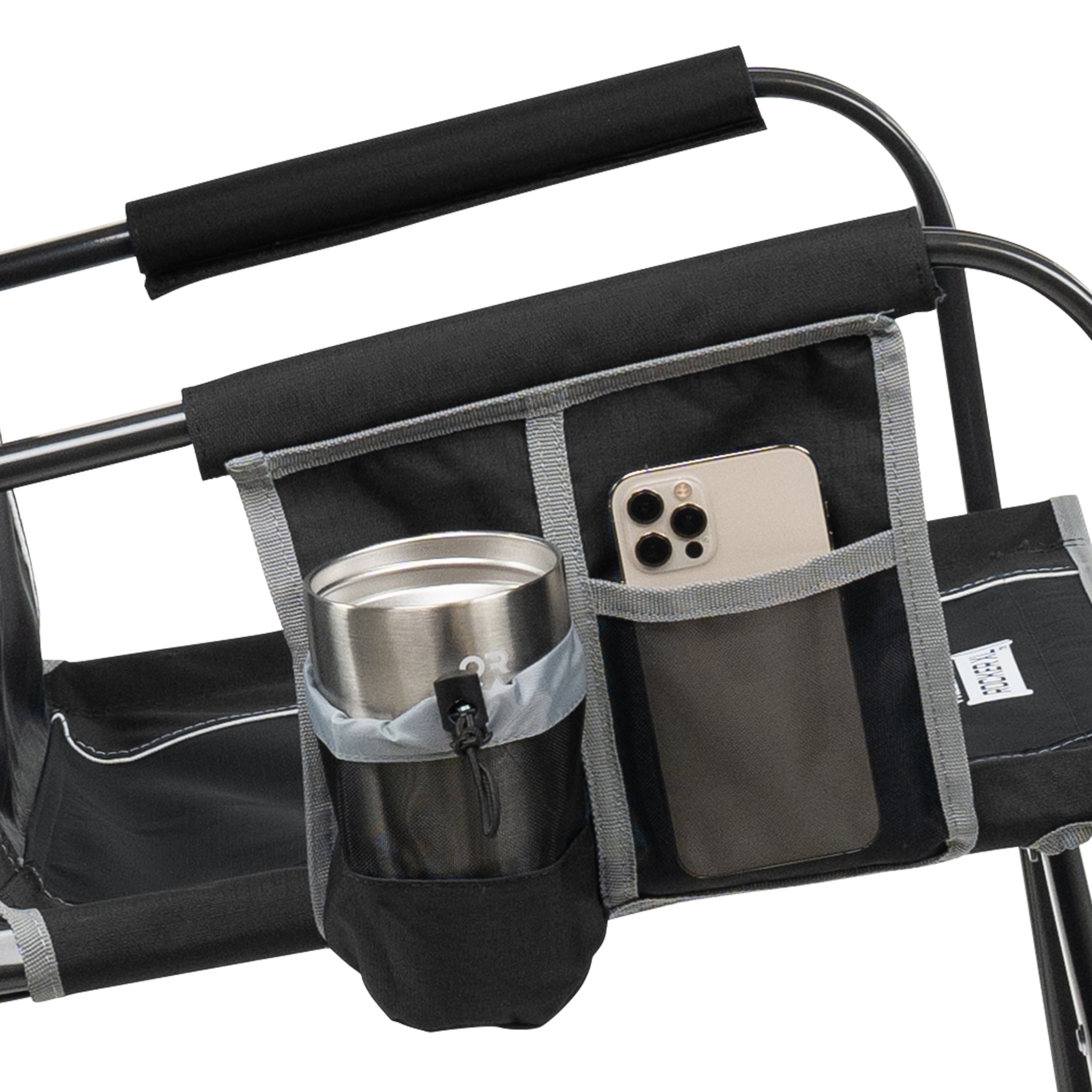 (2 pack) GCI Outdoor Freestyle Rocker XL Oversized Foldable Rocking Chair, Black