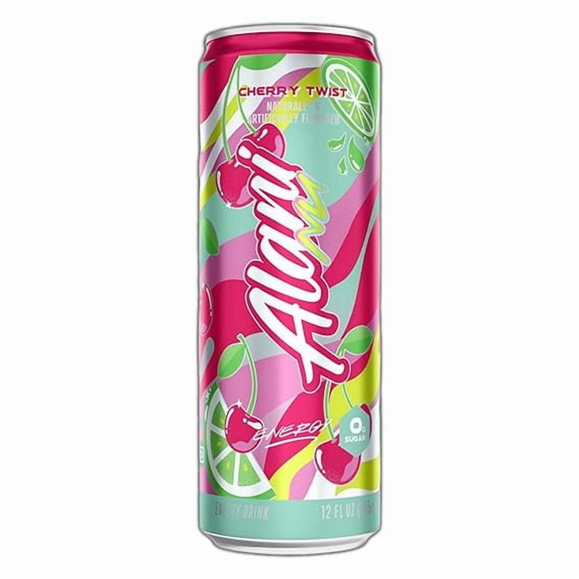 New Alani Energy Drinks, Cotton Candy, Winter Wonderland, Cherry Twist Variety Pack Sugar-Free, Low-Calorie, Energy Boost Drink 12 fl oz (Pack of 6)