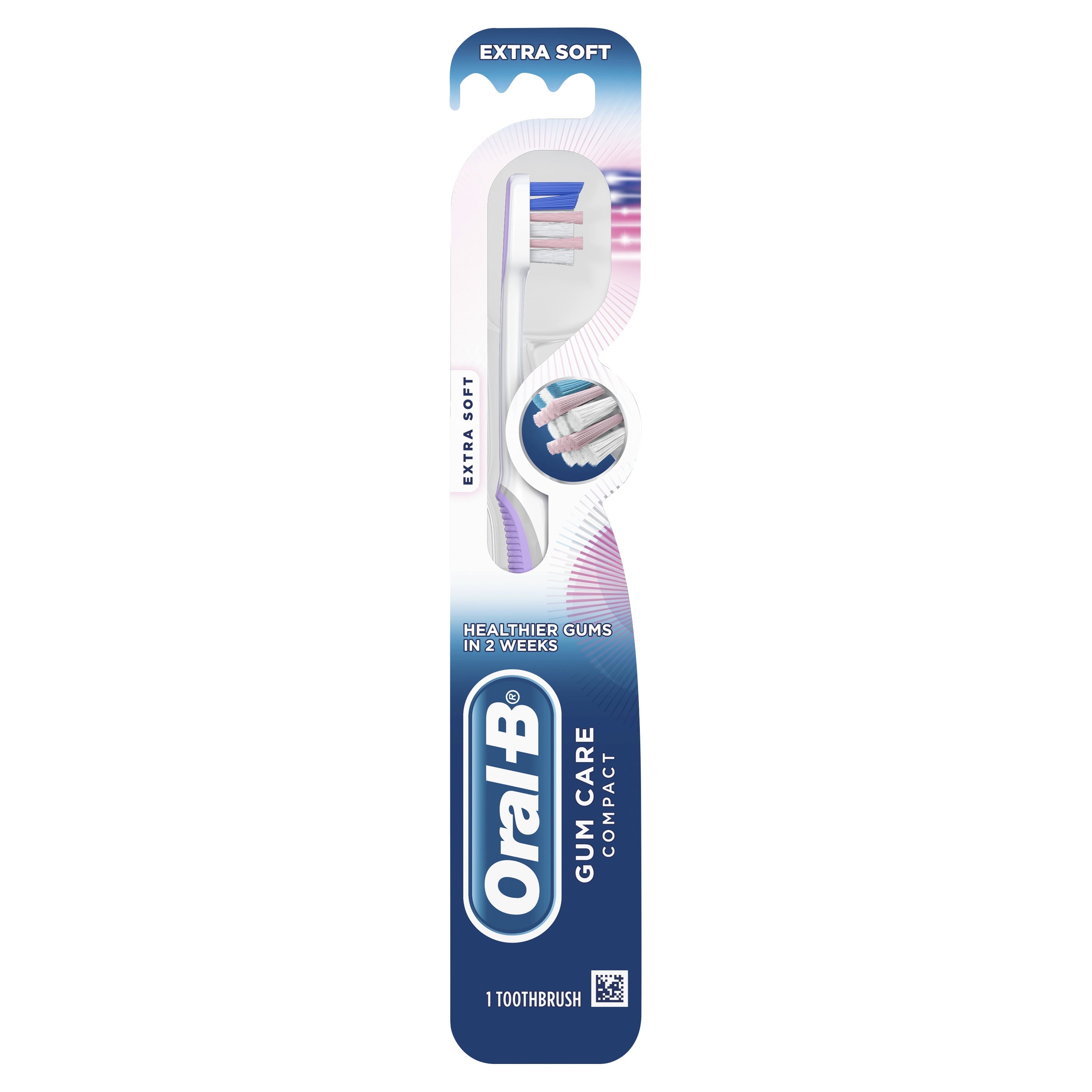 Oral-b gum care compact toothbrush, extra soft, 1 count