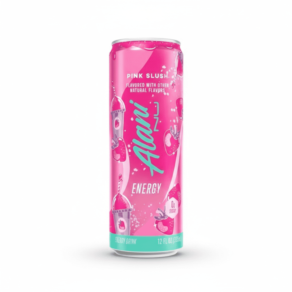 Alani Energy Drink Variety Pack, 12 fl oz (3 Cans) – Cherry Slush, Cotton Candy, Pink Slush – Zero Sugar, Naturally Flavored