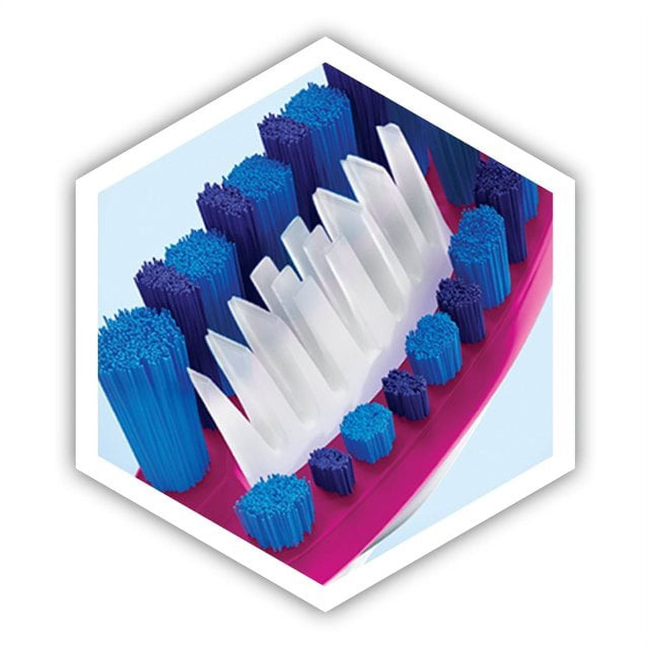 Oral-B 3D White Luxe Pro Flex 38 Medium Toothbrush - European Version NOT North American Variety - Imported from United Kingdom by Sentogo - SOLD AS A 2 PACK