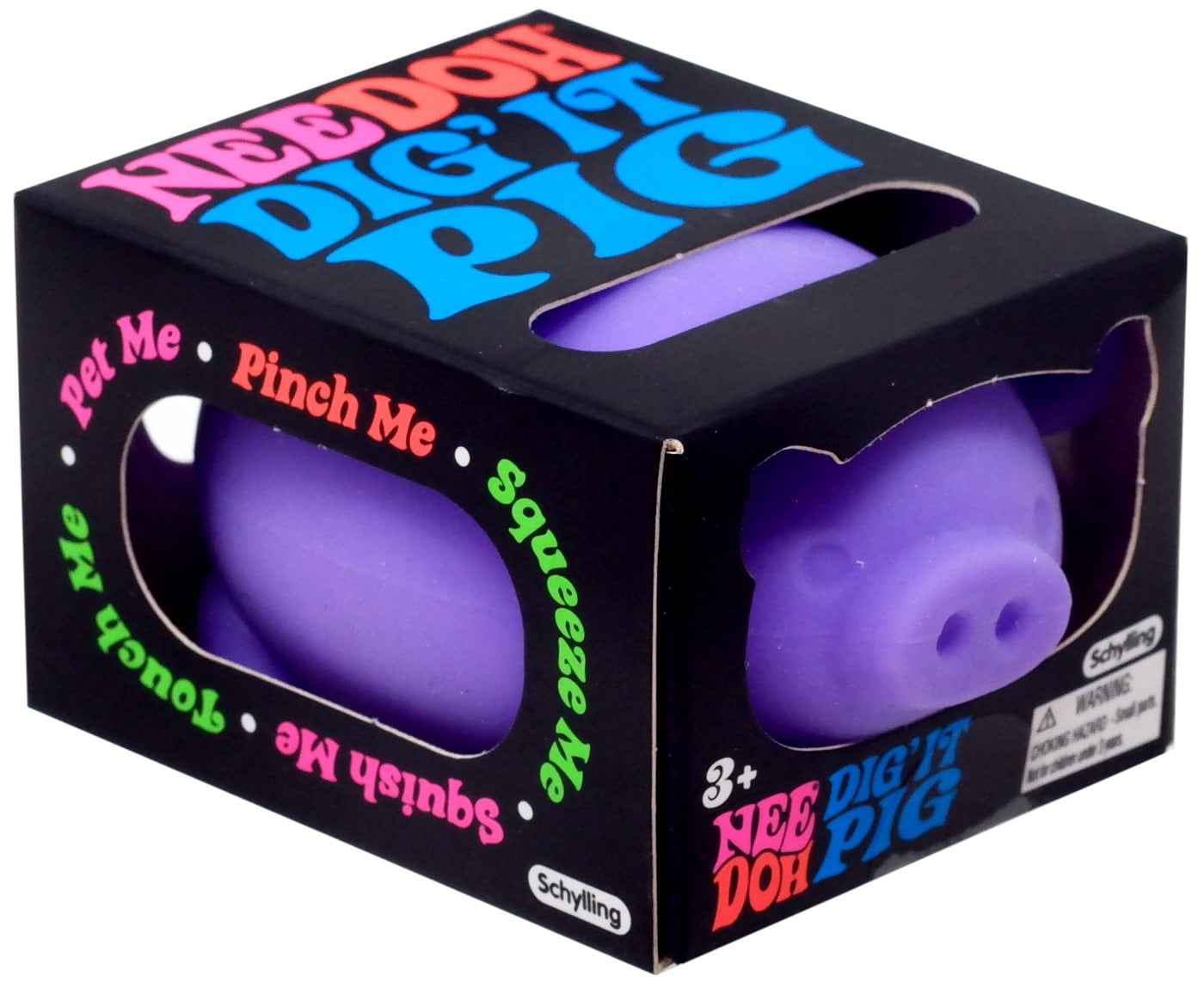 Schylling Dig' It Pig Purple Squeezable Stress Ball, 1 Piece